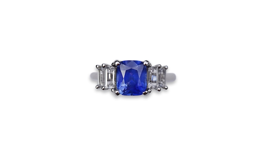 A sapphire ring